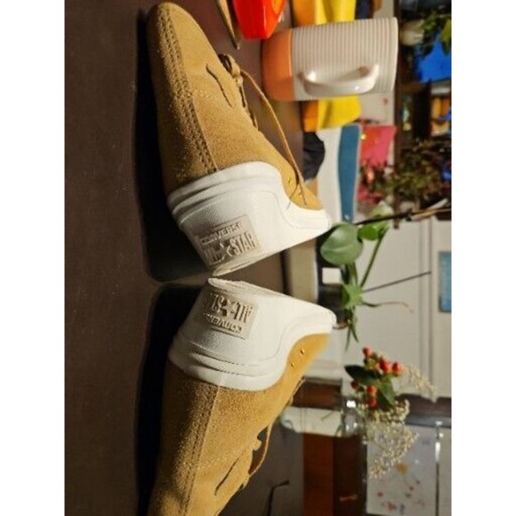 Rare Immaculate SIZE 6 Preloved high heel Converse AllStar Suede thin fur lining - Picture 9 of 16